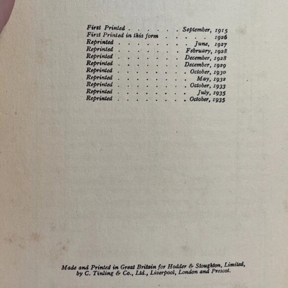 The Thirty Nine Steps - John Buchan 1935 Hardback Hodder And Stoughton Ltd - Picture 5 of 7